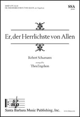 Er der Herrlichste von Allen SSA choral sheet music cover